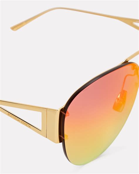 bottega veneta rimless sunglasses.